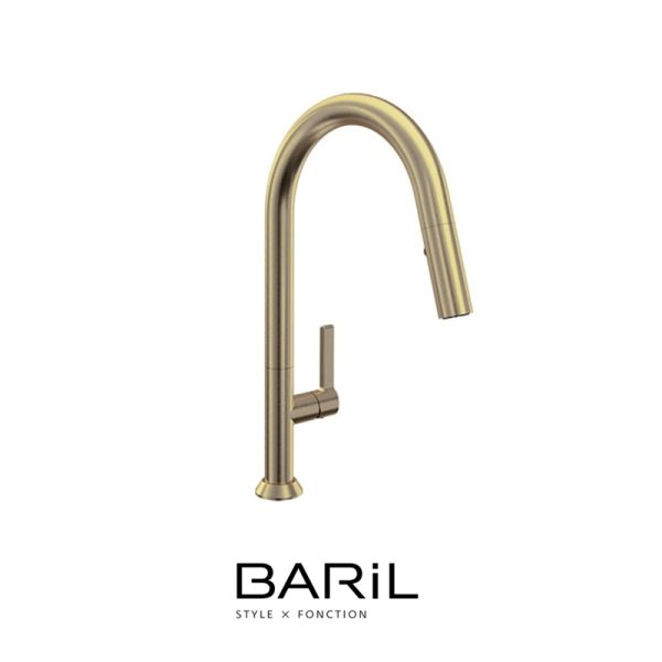 Baril – ARTE H16 – Robinet de cuisine monotrou - Or Ambré