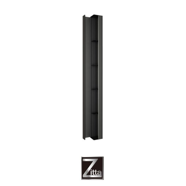ZITTA – Unité de rangement en coin pour installation EN COIN de mur - Noir Mat