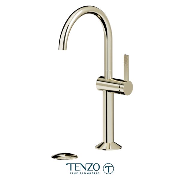 Tenzo - PALOMA - Robinet de lavabo haut pour vasque avec drain