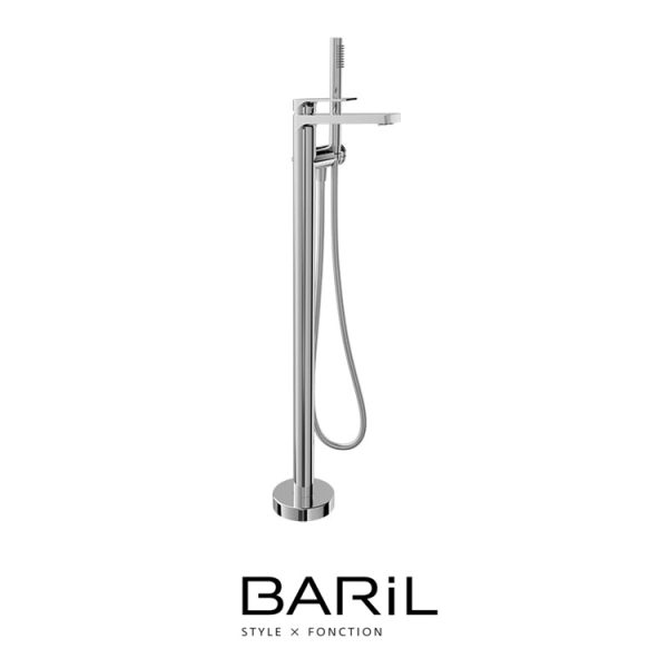 Baril – PETITE B04 – Robinet de bain autoportant - Chrome