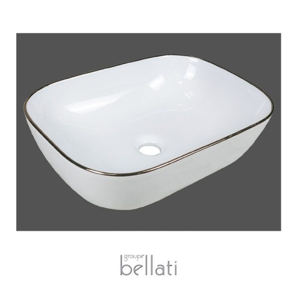 Bellati - IBIZA - Vasque de porcelaine - Blanc