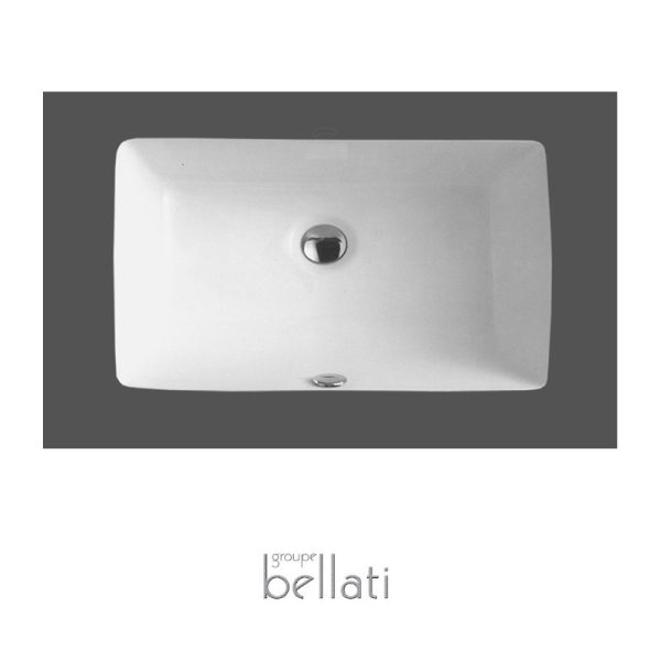 Bellati - PEKIN - Lavabo de porcelaine sous-plan - Blanc