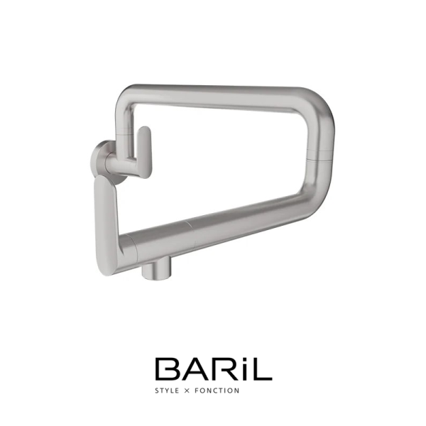 Baril – NOX – Robinet de remplissage mural - Acier inox naturel 316L