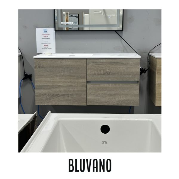 **DÉMO** BLUVANO - Série MALIBU - Meuble lavabo 42po coul. BIANCA