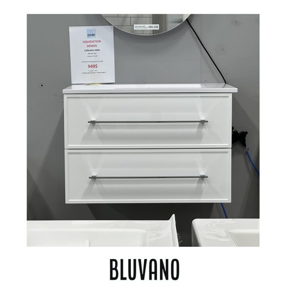 **DÉMO** BLUVANO - Série NOA - Meuble lavabo 30po coul. CLOUD
